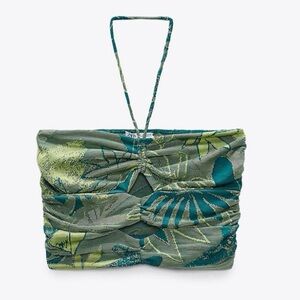 Zara Cut Out Jacquard Top